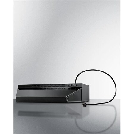 Summit Appliances Summit Appliances H1720PTCRDBK 20 in. Under Cabinet Recirculating Range Hood with Plug; Black H1720PTCRDBK